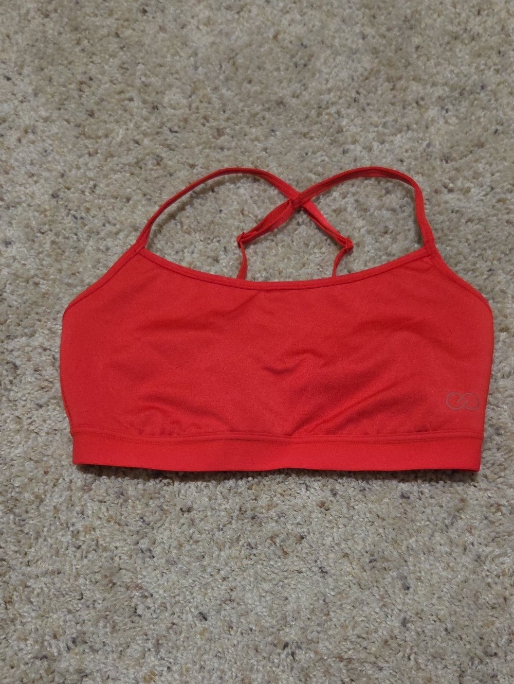 CALIA by Carrie Underwood Bright Red Crisscross Strap Sports Bra